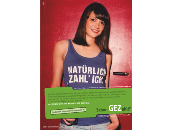 Mit der Natürlich-Zahl-Ich-Kampagne möchte die GEZ mehr Zahler für sich gewinnen. Ob sie damit in der Öffentlichkeit auch beliebter wird, ist sehr fraglich.