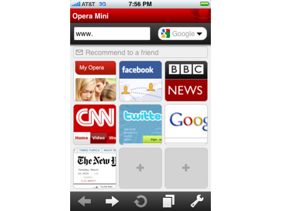 Safari-Alternative: Der Opera Mini ist im Vergleich zum Apple-Browser schneller.