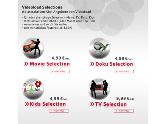 Selections: Videoload im Abo