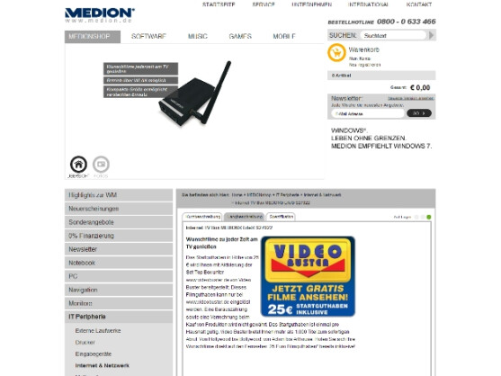 Set-Top Box im Medion Online-Shop