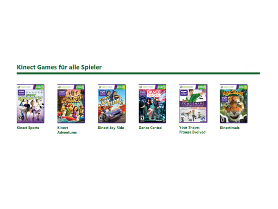 Zum Start von Kinect sind vor allem Causal Games erhältlich.