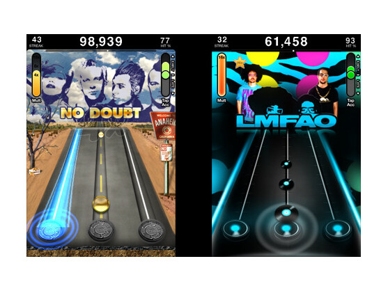 Tap Tap Revenge 3: Zu verschiedenen Liedern müssen Spieler ihr Taktbefühl beweisen.