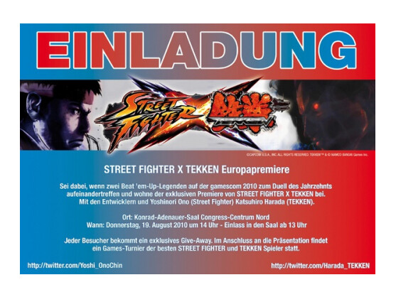 Tekken Entwickler Harada verschickt bereits via Twitter Einladungen zum Kampf.