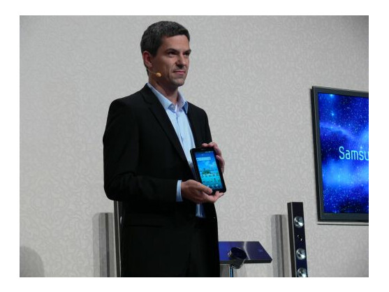 Thomas Richter von Samsung Mobile präsentierte das Galaxy Tab im Vorfeld der IFA.