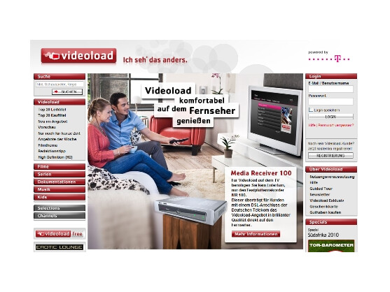 Video on Demand auf dem Fernseher