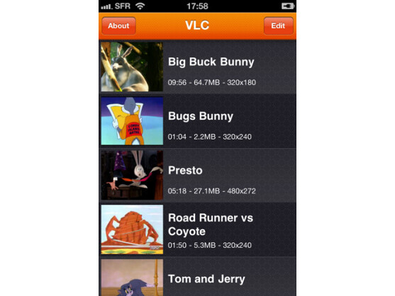 VLC-App: Der Media Player kann viele Video-Formate abspielen.