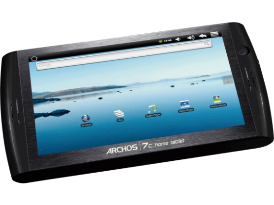 Das Archos 7c verfügt als erstes Home Tablet über einen berührungsempfindlichen Touchscreen.