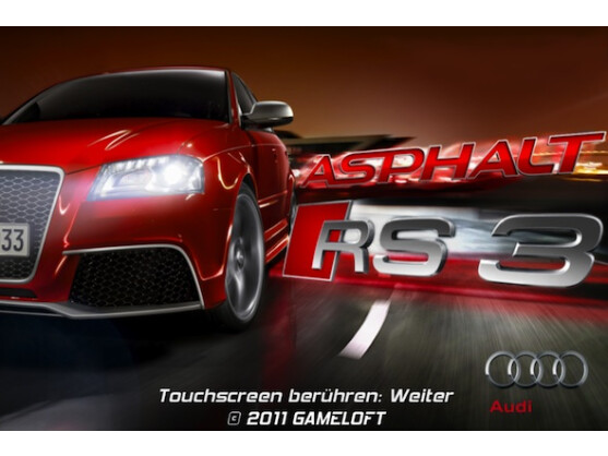Die Audi-App für den RS3 gehört zu den aufwändigsten Rennspielen.