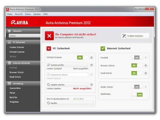 Avira hat die Oberfläche des Virenscanners überarbeitet.