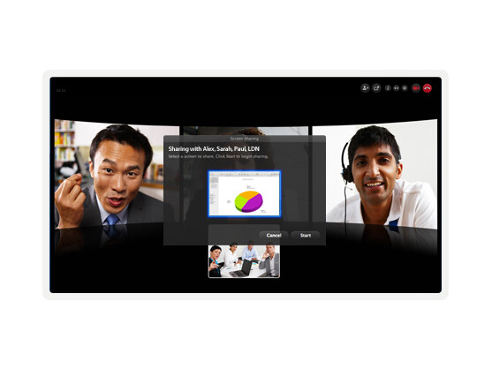 Bildschirminhalte können dank Skype 5.2 für Mac auch in Gruppengesprächen geteilt werden.