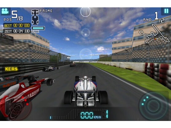 Die BMW Sauber-App überzeugt durch eine leicht erlernbare Steuerung.