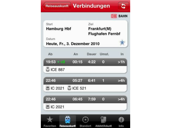 DB Navigator: Bahnverbindungen unterwegs finden