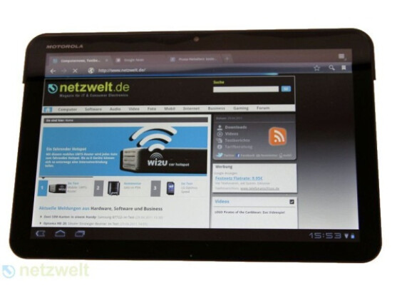 Das Design des Motorola Xoom ähnelt laut Meinung von Apple zu sehr dem iPad.