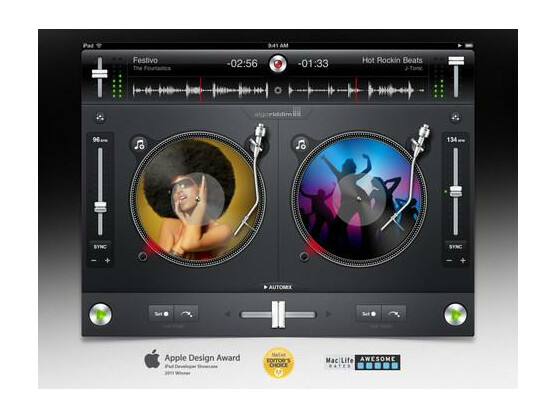 Djay: Virtueller Plattenspieler zum Mixen und Scratchen