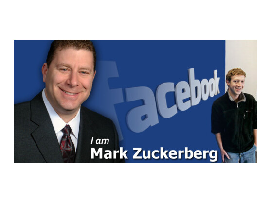 Der doppelte Zuckerberg: Links Mark Zuckerberg, der Anwalt - rechts sein berühmter Namensvetter Facebook-Chef Mark Zuckerberg.