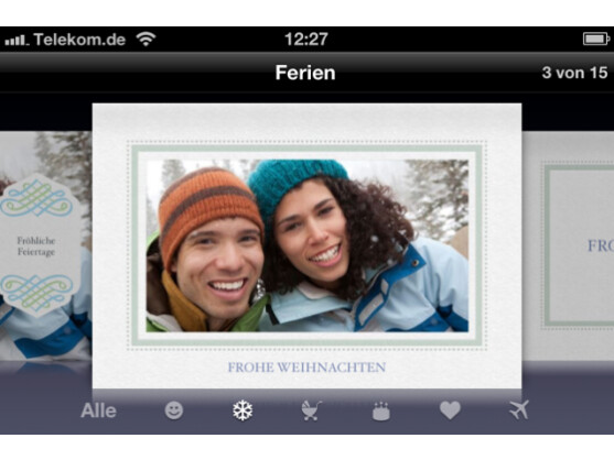 Eigene Grußpostkarten verschicken: die App Cards von Apple.