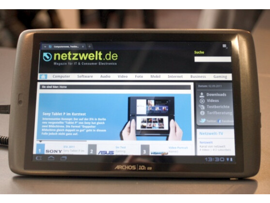Archos G9-Tablets erhalten ab sofort ein Update auf Android 4.0.