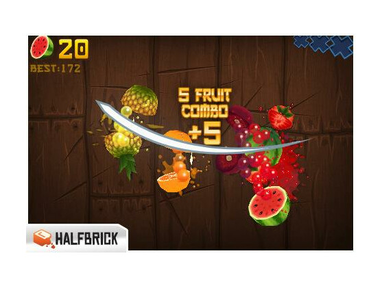 Fruit Ninja: Virtuelles Obst zerstückeln