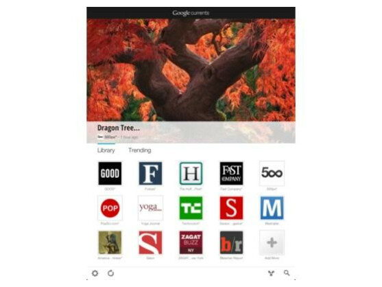 Google Currents ist zunächst nur für die USA verfügbar.