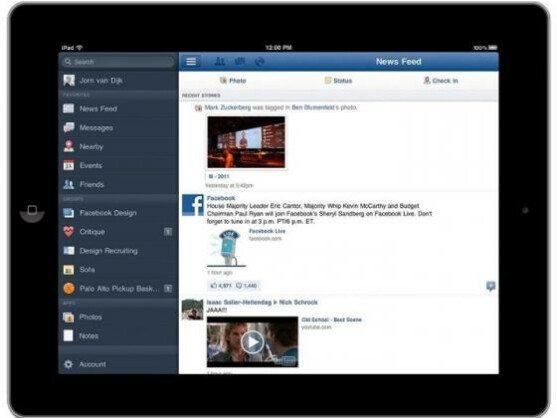 Auch von Facebook soll sehr bald eine Retina-optimierte Version kommen.