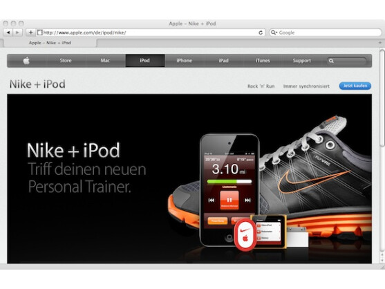 Für das Joggen mit Nike+ und iPod war bisher stets ein lästiger Schuhsensor erforderlich.