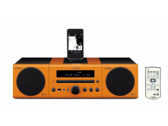 Kleine HiFi-Anlage mit iPod-Dock: Yamaha-System MCR-140.