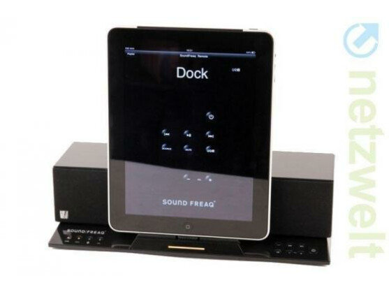 Kleines Dock, auch für das iPad geeignet: das Soundfreaq Sound Step Recharge SFQ-02.