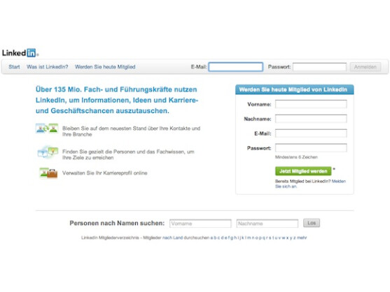 LinkedIn ist das führende Profi-Netzwerk aus den USA.