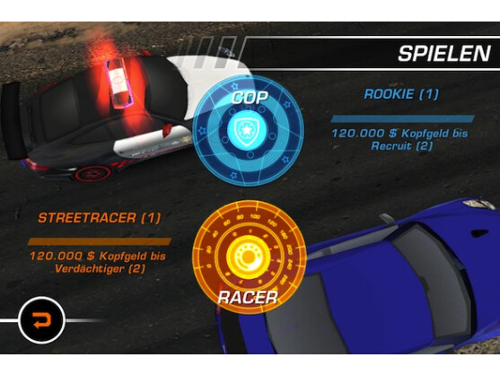 In Need for Speed wird der Nutzer entweder zum Raser oder Ordnungshüter.