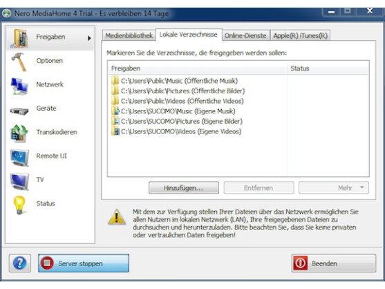 Nero MediaHome: So wird der Rechner zum Medienserver - NETZWELT