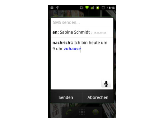 Nutzer können jetzt auch auf Deutsch Befehle bei Android-Geräten einsprechen.
