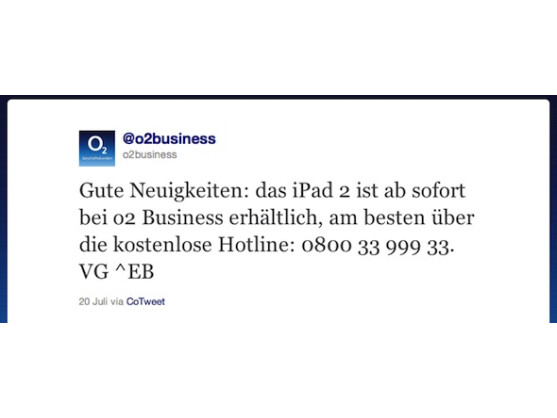O2 Germany bietet ab sofort auch das iPad 2 mit Ratenzahlung an.