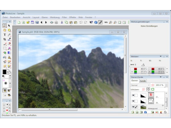 PhotoLine ist eine praktische Bildbearbeitung für Windows und Mac OS X.