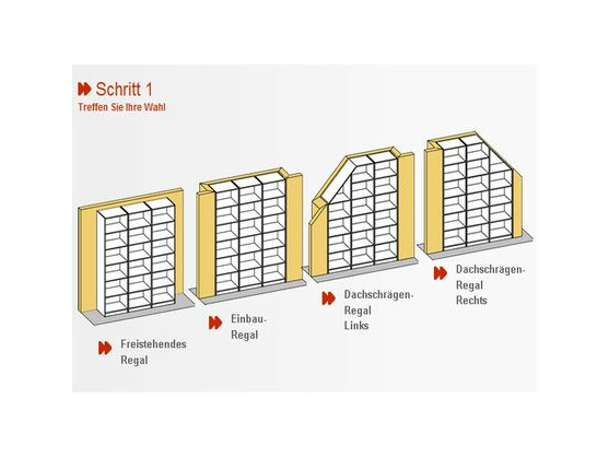 Die Webseite schrank-werk.de bietet frei stehende Regale und Schränke sowie Einbauvarianten an. 