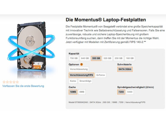 Seagate hat einige günstige Modelle mit Verschlüsselung für Notebooks im Angebot.