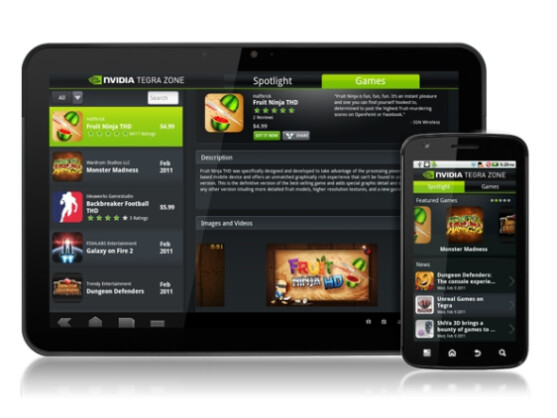 Die Tegra Zone App steht ab sofort für Android-Geräte zur Verfügung.