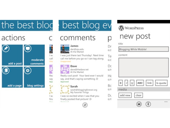 WordPress für Windows Phone ist eine der besten Blogging-Apps.