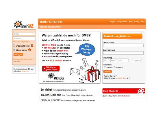 Die Zugriffszahlen haben sich bei den VZ-Netzwerken binnen sechs Monaten halbiert.