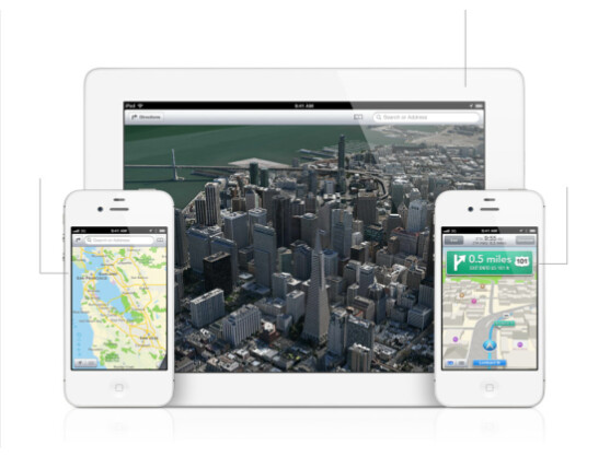 3D-Ansichten und Navigation: die neue Karten-App von Apple.