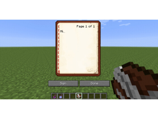 Beschreibbare Bücher - neu in der Minecraft-Version 1.3.