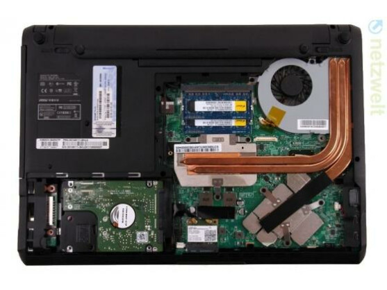 Blick ins Innenleben des MSI X460.