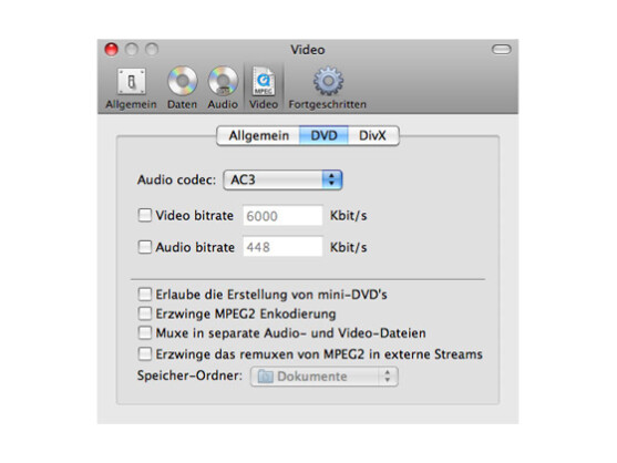 Burn bringt Ihre Dateien und Filme auf CD und DVD.