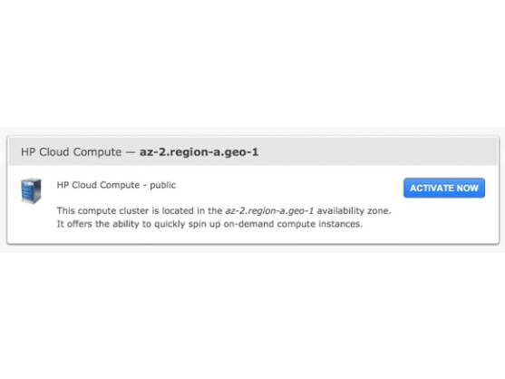Jede Cloud-Komponente muss zunächst einzeln aktiviert werden.