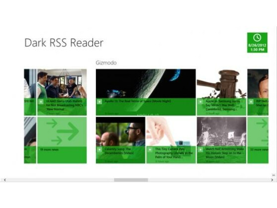 Mit dem Dark RSS Reader habe sie ihre Feeds immer im Blick.