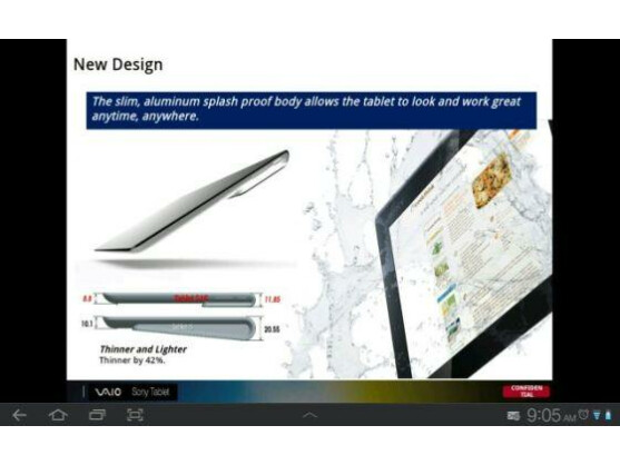 Dünn, leicht und spritzwassergeschützt: das Xperia-Tablet von Sony.