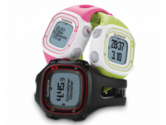 Einfache Laufuhr für Damen und Herren: Garmin Forerunner 10.