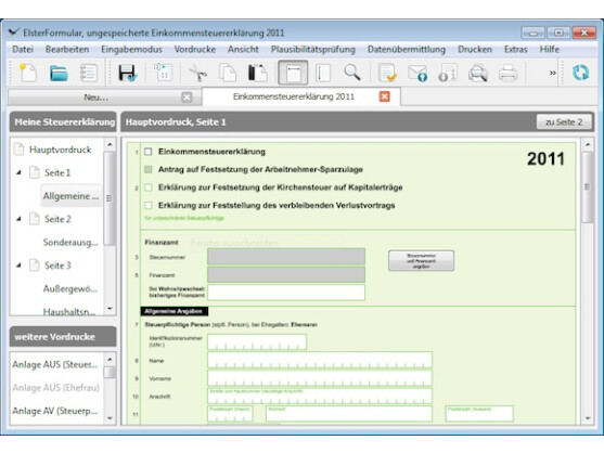 ElsterFormular wurde kürzlich auf Version 2012 aktualisiert.