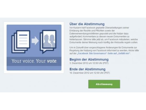 Facebook bittet seine Mitglieder erneut zur Abstimmung. Zum letzten Mal?
