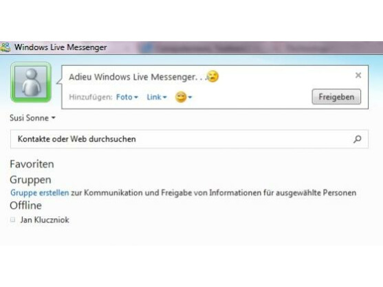 Im Frühjahr 2013 steht das Ende des Windows Live Messengers bevor.