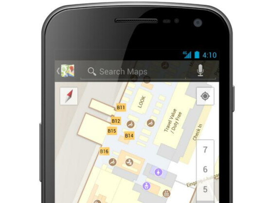 Google Indoor Maps hilft bei der Orientierung in großen Gebäuden.